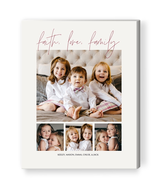 Holiday Favorite Things 11X14 Canvas - Single Parent w/1-4 Kids