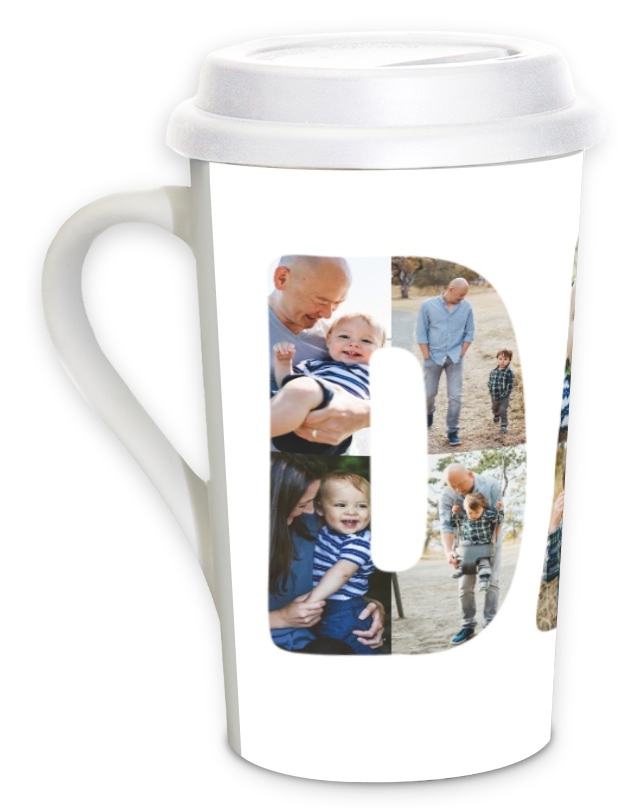 Personalize 16oz Grande Coffee Mug with lid, Photo Mugs