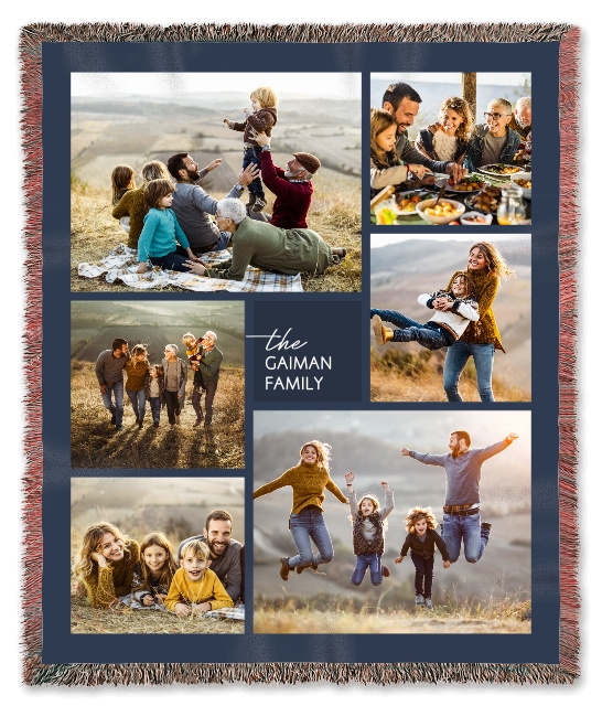 Create Personalized 50x60 Woven Photo Blankets