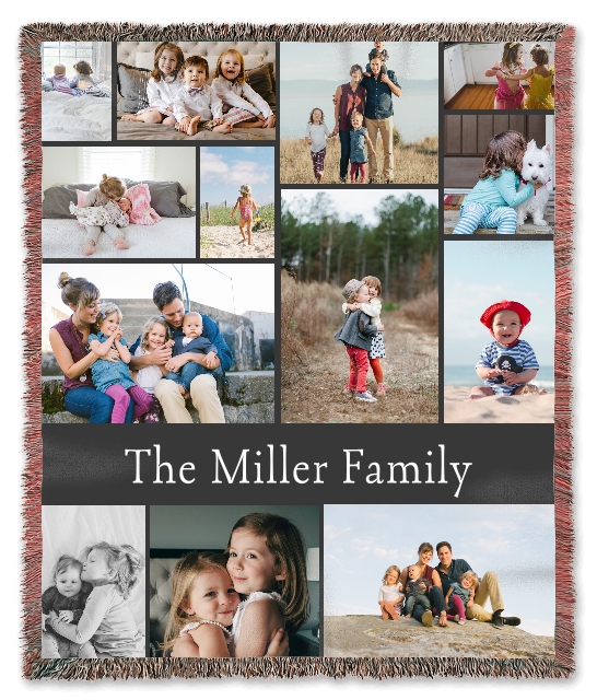 Create Personalized 50x60 Woven Photo Blankets