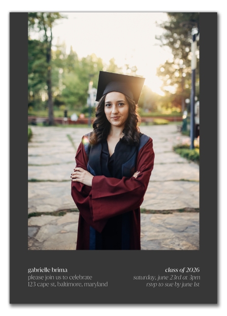 snapfish grad cards 7x10 Seal And Send Cards, Classic Collage 5x7 Stationery Flat Cards |