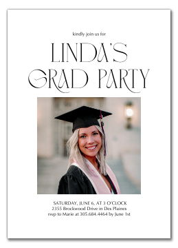 grad party card ideas Beautiful Graduate Graduation Invitations Canopy Street Graduation Celebration Fill