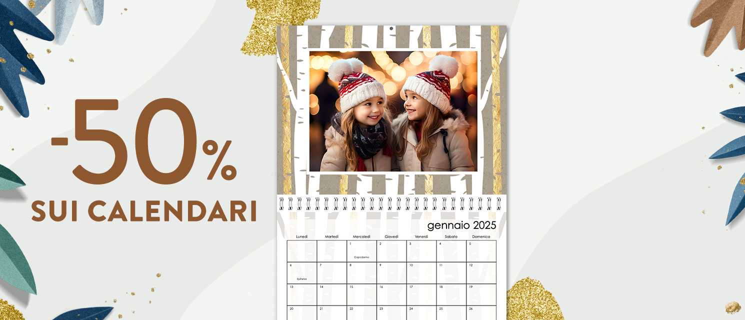 -50% sui calendari