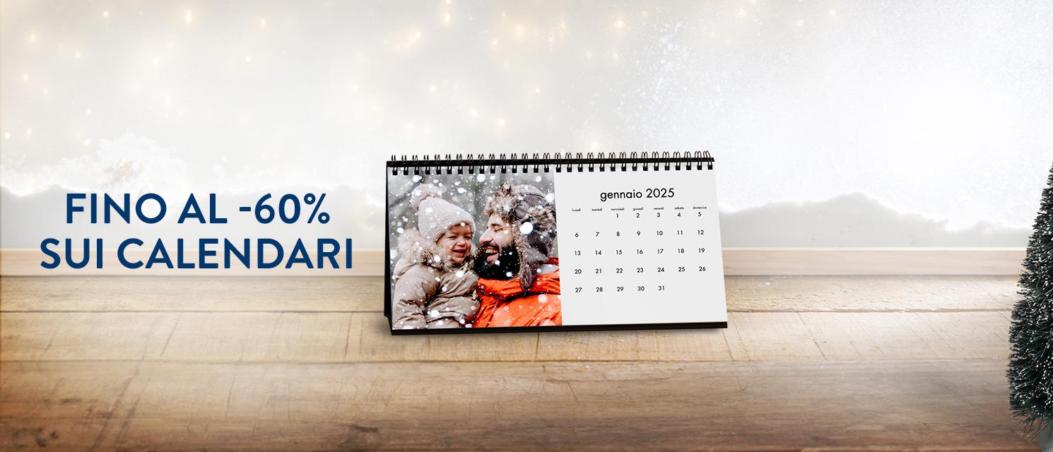 -50% su 1 calendario | -60% su 2+ calendari