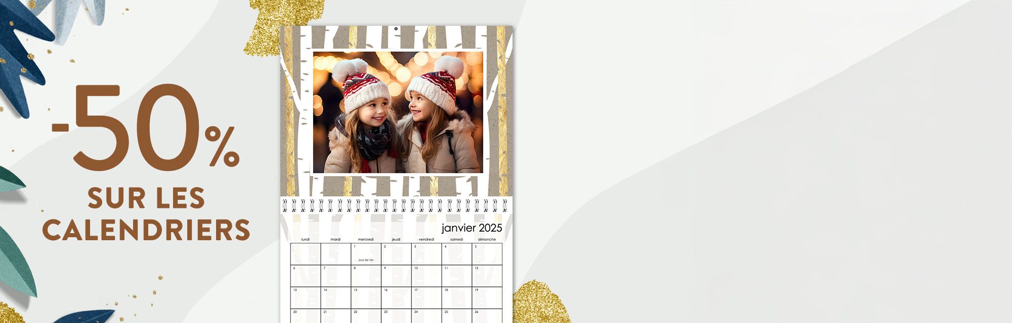  -50 % sur les calendriers 