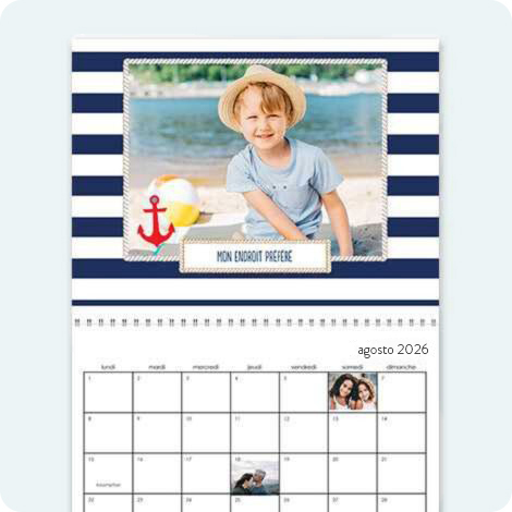 Scegli le tue foto e crea subito il tuo calendario personalizzato