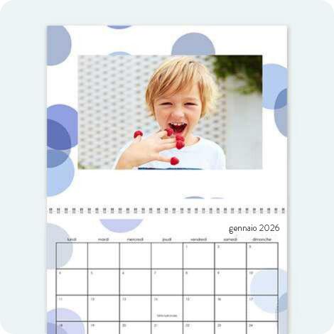 Calendario creativo a pois grandi
