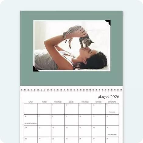 Calendario creativo design terra tono