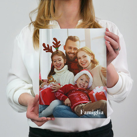 album fotografico in formato 20x30 con famiglia felice