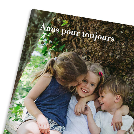 Couverture rigide matte avec reliure plate