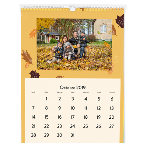 Calendrier classique A3