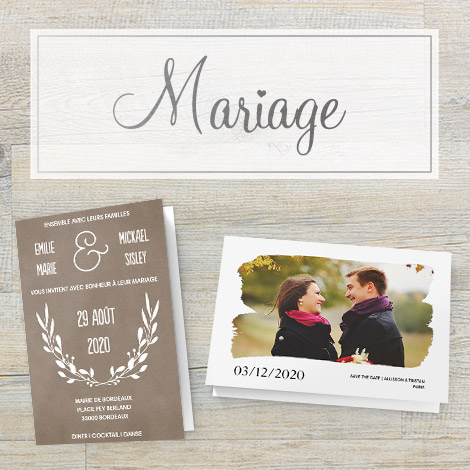 Cartes mariage