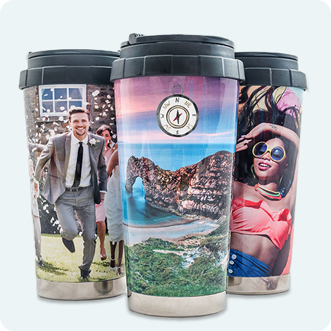 Tazza da viaggio con paesaggio