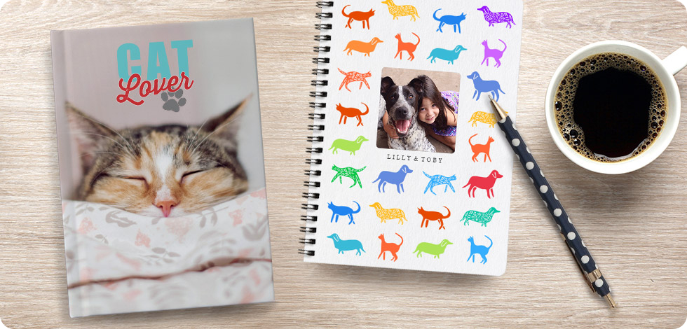 Geschenkidee für Tierliebhaber 4: Personalisierte Notizbücher