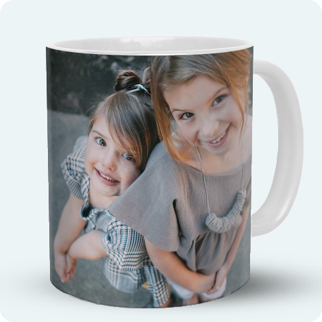 Mug photo blanc personnalise