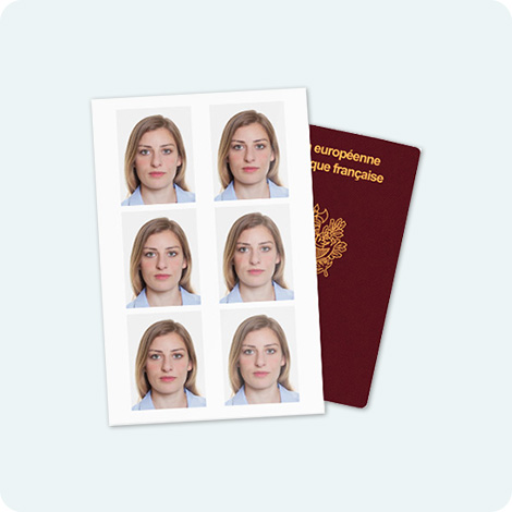Photo de passeport et de portefeuille représentant