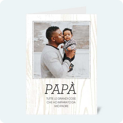 biglietti di auguri personalizzati festa del papà