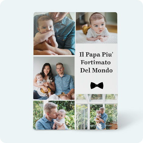 stampe in metallo per la festa del papà