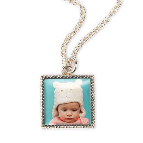Silverplate Photo Necklace