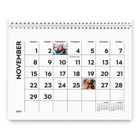 Bold Calendar Grid