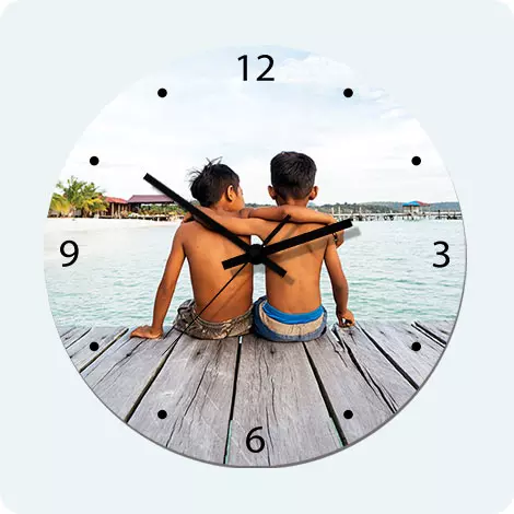 photo wall clocks, custom wall clocks