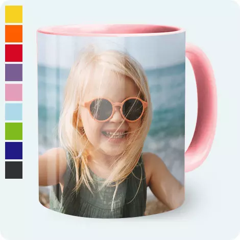 coloured mug, personalised mugs, custom mugs, photo mugs, mug printing, printed mugs