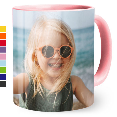 coloured mug, personalised mugs, custom mugs, photo mugs, mug printing, printed mugs