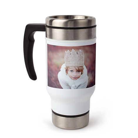 Travel Coffee Mug with Handle, 13oz. 
