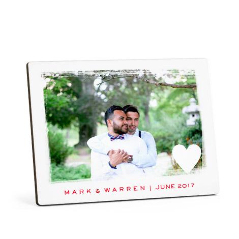 Tabletop Wood Photo Panel