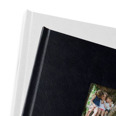 Leather hardcover with window