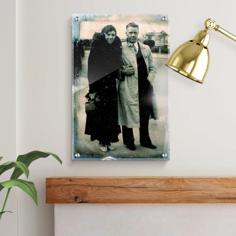 Create truly unique personalized artwork for your wall using scanned or photographed kid’s art printed as acrylic prints.