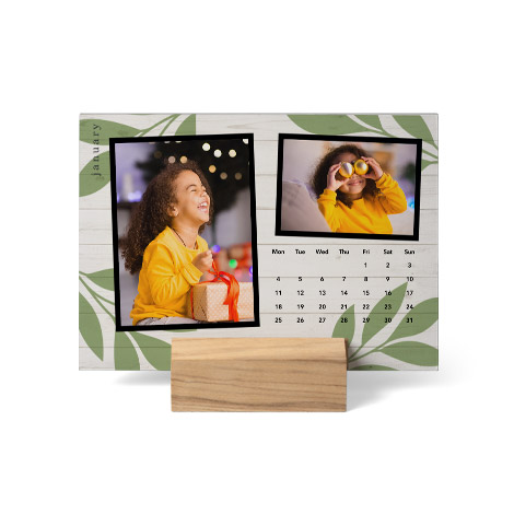 Wood Block Calendar 