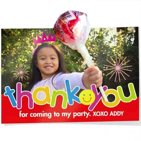  Create a custom birthday thank you card.