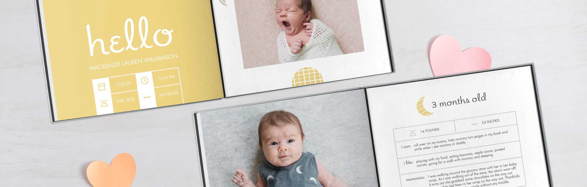 Personalized Baby Photo Album, Baby Boy Memory Book, Custom Self