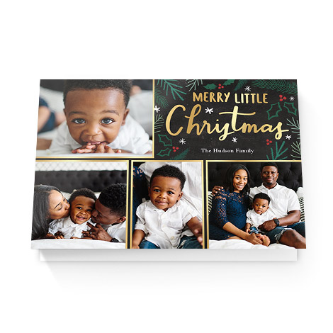 Folded Christmas Card with family 