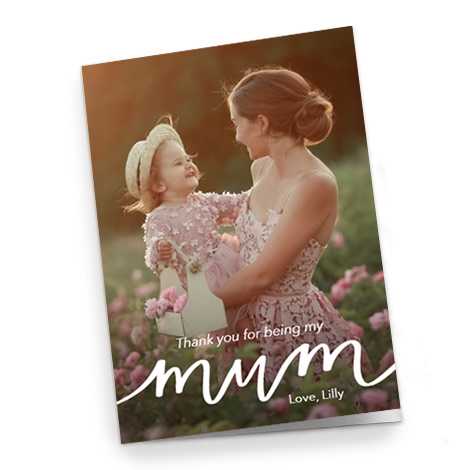 Mum Script card