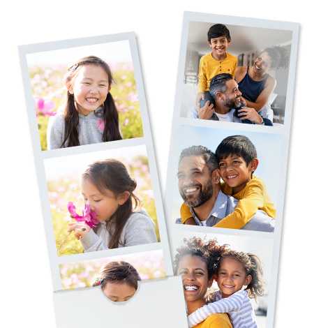 Photo Booth Strips, Set of 4