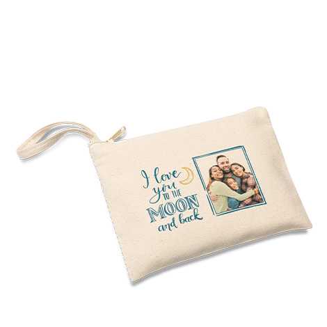 Icon Zippered Canvas Pouch