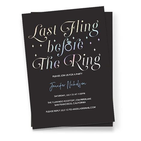 Bachelorette/Bachelor Party Invites