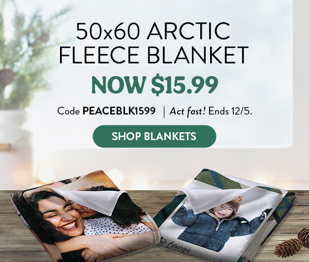 50x60 Arctic Fleece blanket now $15.99