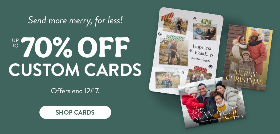 Deals, Coupon Codes, Photo Card + Gift Discounts