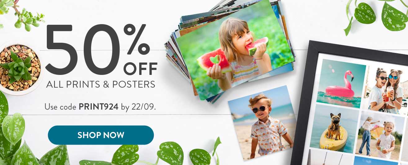 50% off all prints