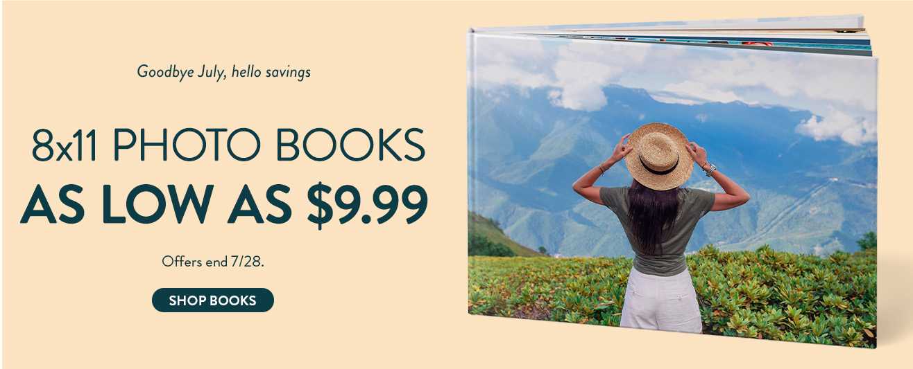 Photo Books as low as $9.99
