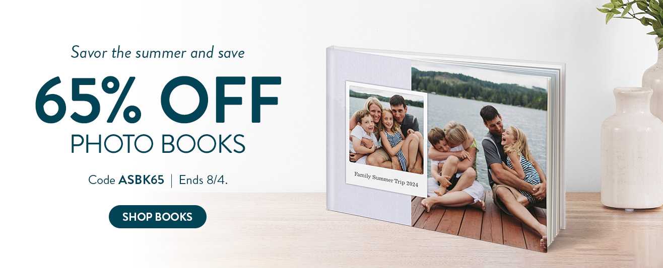 65% off Photo Books