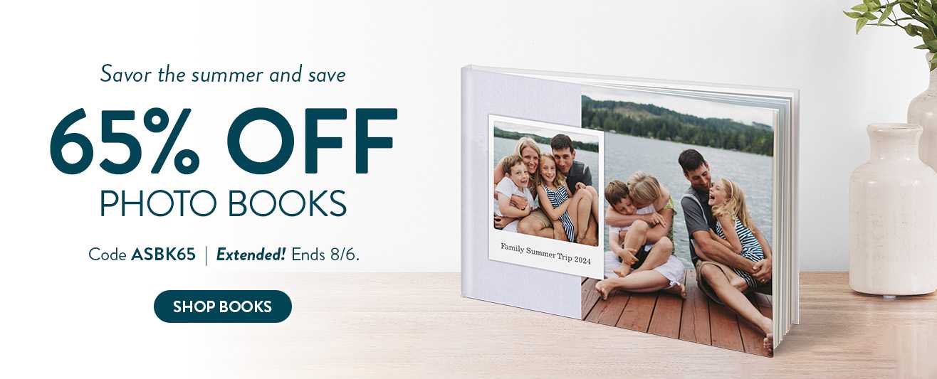 65% off Photo Books