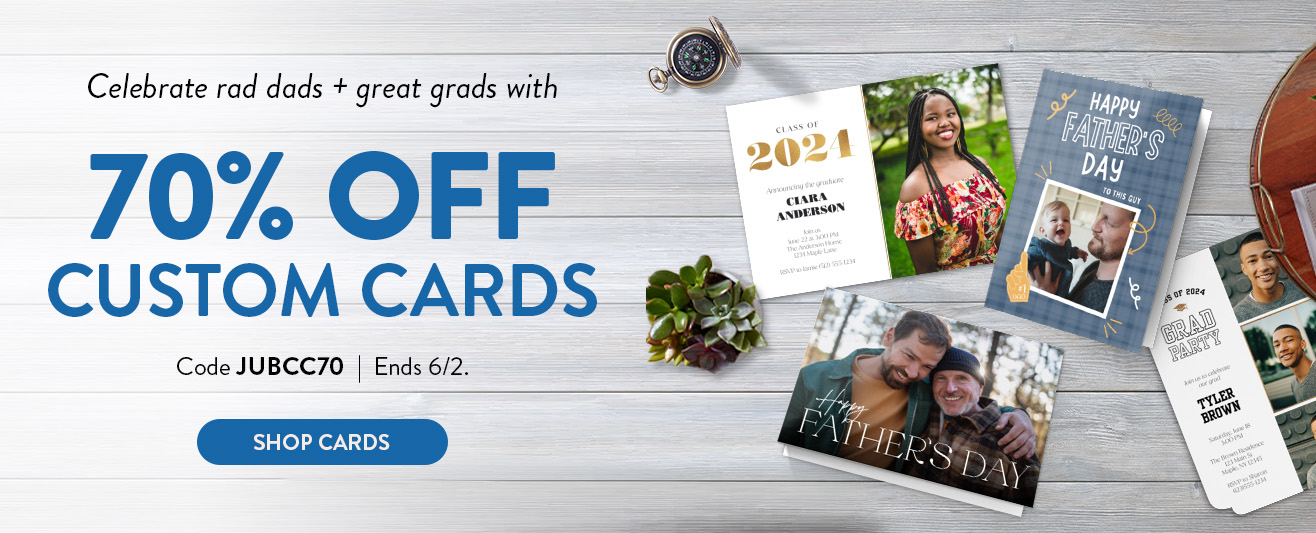 70% off Cards