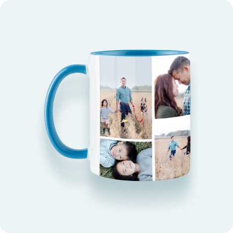 Collage Color Accent Mugs