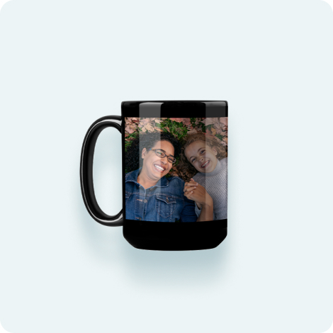 Photo Coffee Mug, Full Black