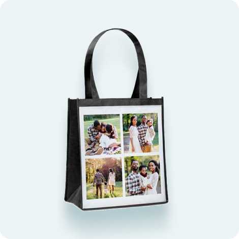 Collage Reusable Grocery Tote Bag