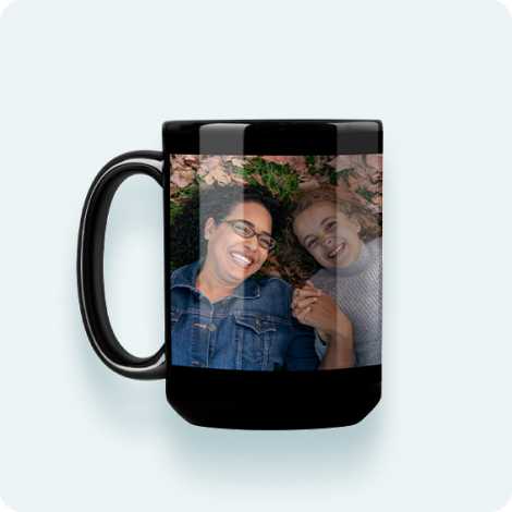 Photo Coffee Mug, Full Black